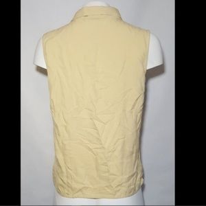 august silk Tops - August Silk Tank Yellow Button Down Silk august silk Tops - August Silk Tank Yellow Button Down Silk